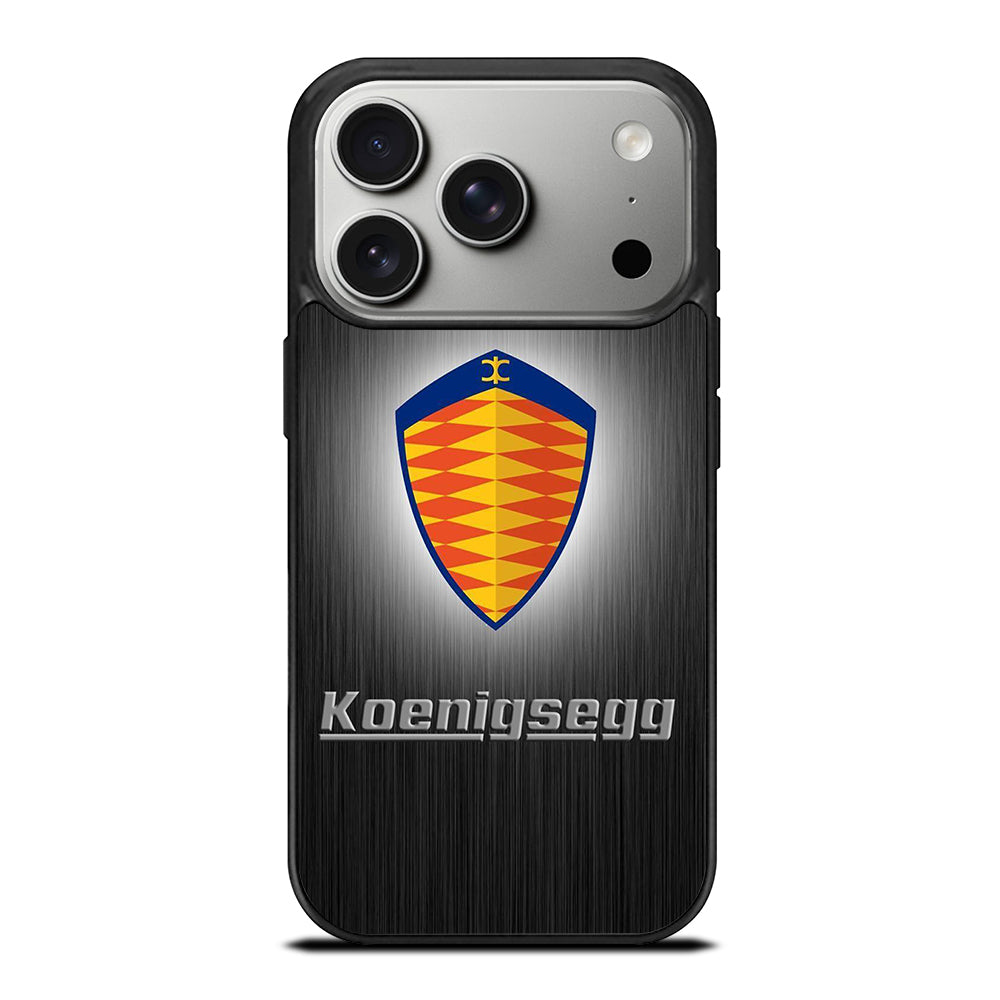 KOENIGSEGG METAL LOGO iPhone 17 Pro Case Cover