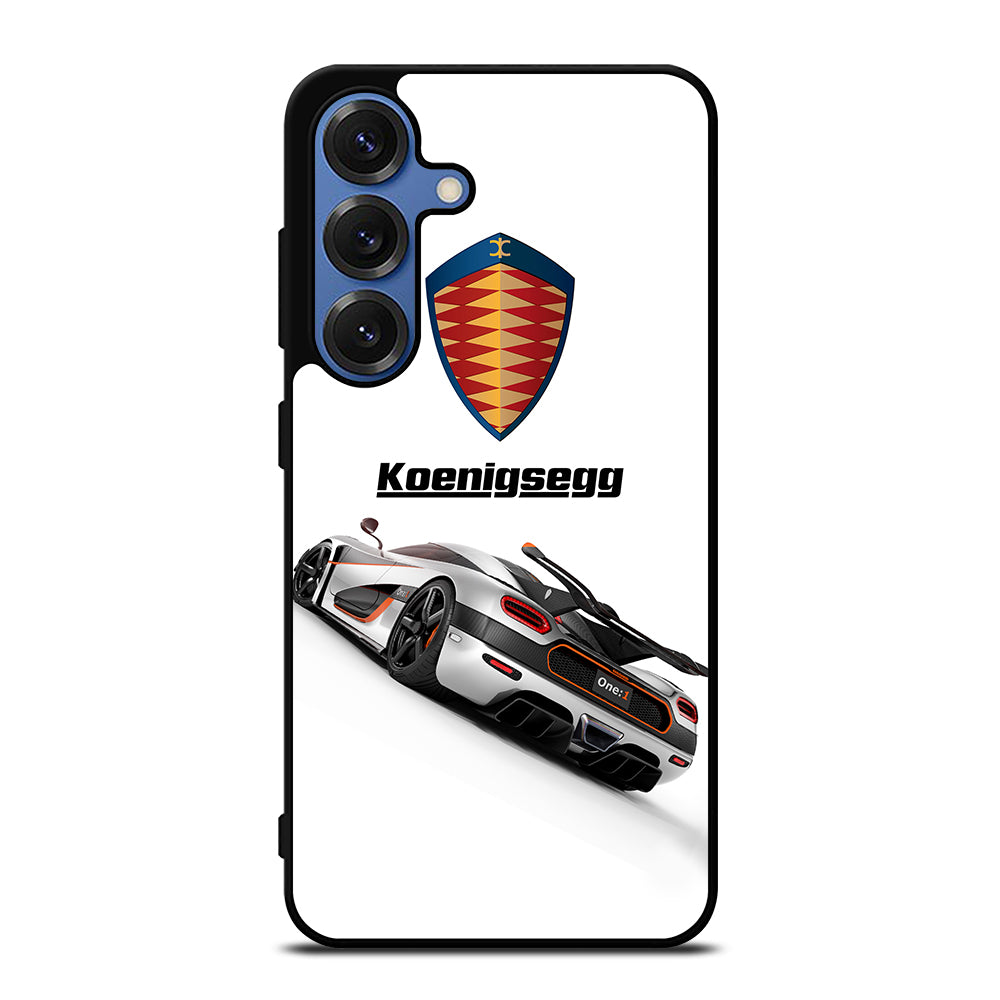 KOENIGSEGG WHITE CAR Samsung Galaxy S25 Case Cover