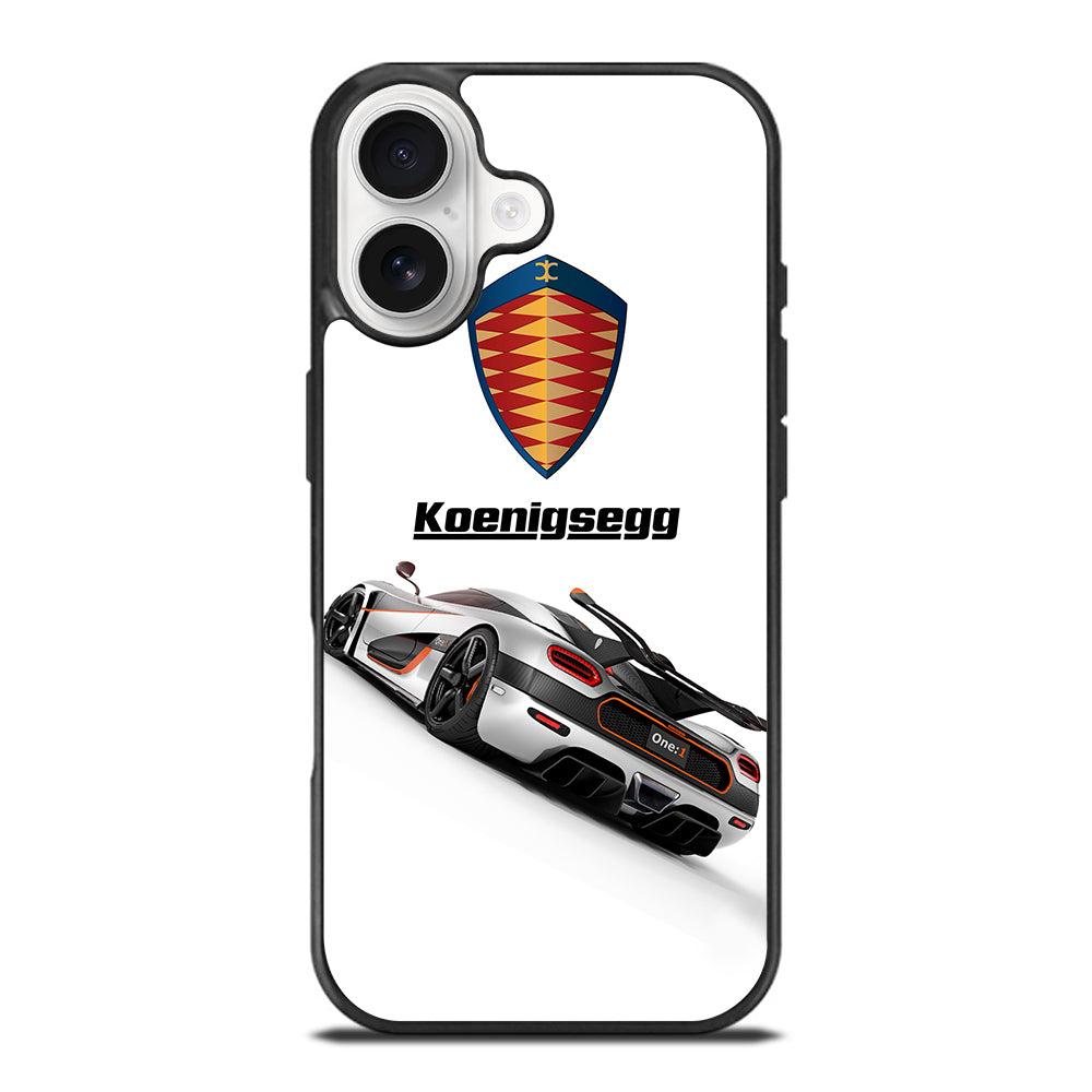 KOENIGSEGG WHITE CAR iPhone 17 Case Cover