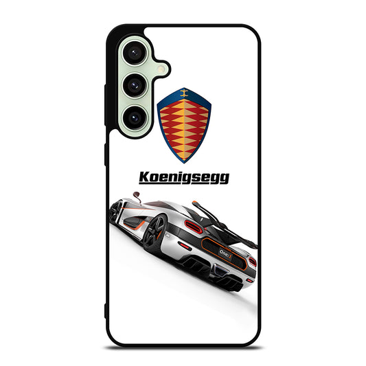 KOENIGSEGG WHITE CAR Samsung Galaxy S24 FE Case Cover