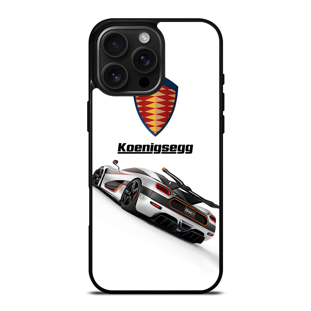 KOENIGSEGG WHITE CAR iPhone 16 Pro Max Case Cover