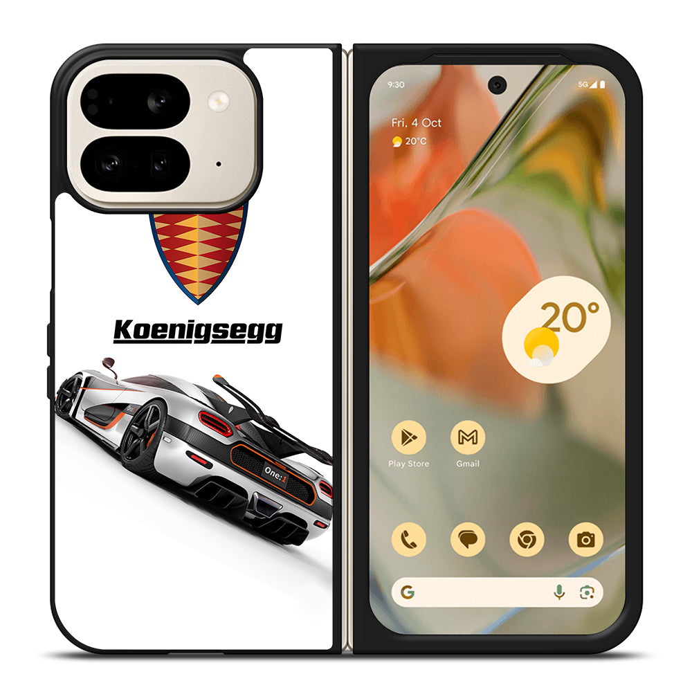 KOENIGSEGG WHITE CAR Google Pixel 9 Pro Fold Case Cover