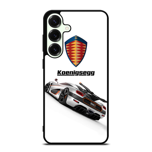 KOENIGSEGG WHITE CAR Samsung Galaxy S25 Plus Case Cover