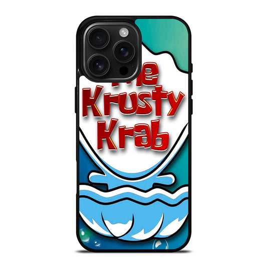 KRUSTY CRAB LOGO SPONGEBOB iPhone 16 Pro Max Case Cover