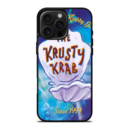 KRUSTY CRAB SINCE 1999 SPONGEBOB LOGO iPhone 16 Pro Max Case Cover