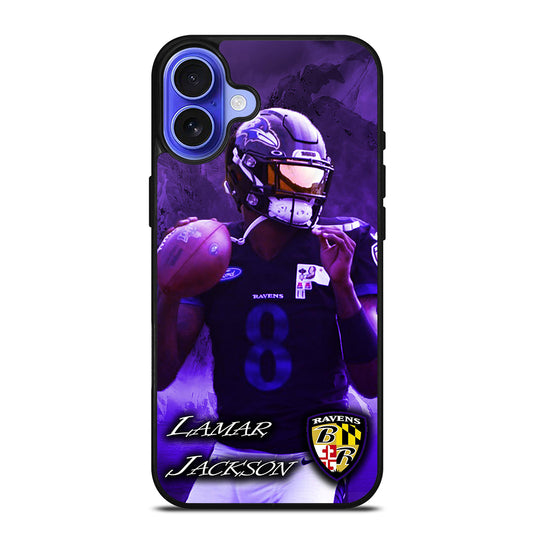 LAMAR JACKSON RAVENS FOOTBALL 1 iPhone 16 Case Cover