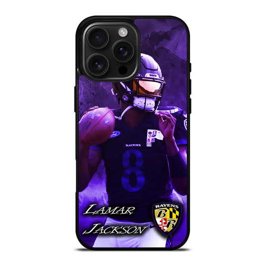 LAMAR JACKSON RAVENS FOOTBALL 1 iPhone 16 Pro Max Case Cover