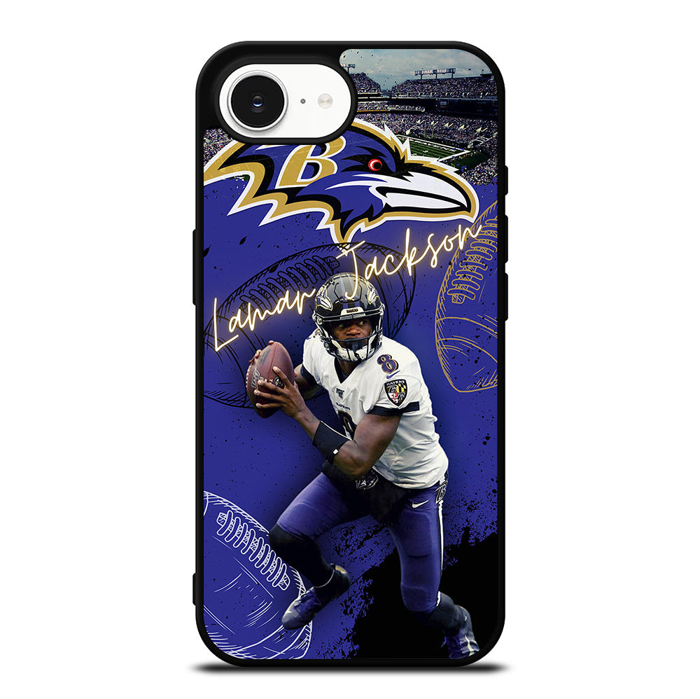 LAMAR JACKSON RAVENS FOOTBALL 3 iPhone 16e Case Cover