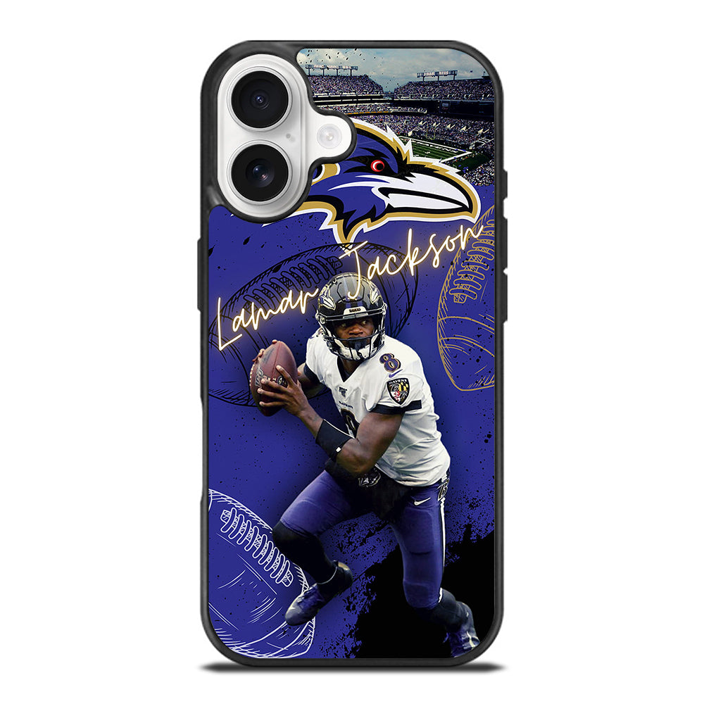 LAMAR JACKSON RAVENS FOOTBALL 3 iPhone 17 Case Cover