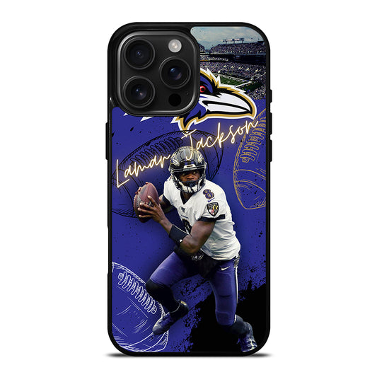 LAMAR JACKSON RAVENS FOOTBALL 3 iPhone 16 Pro Max Case Cover
