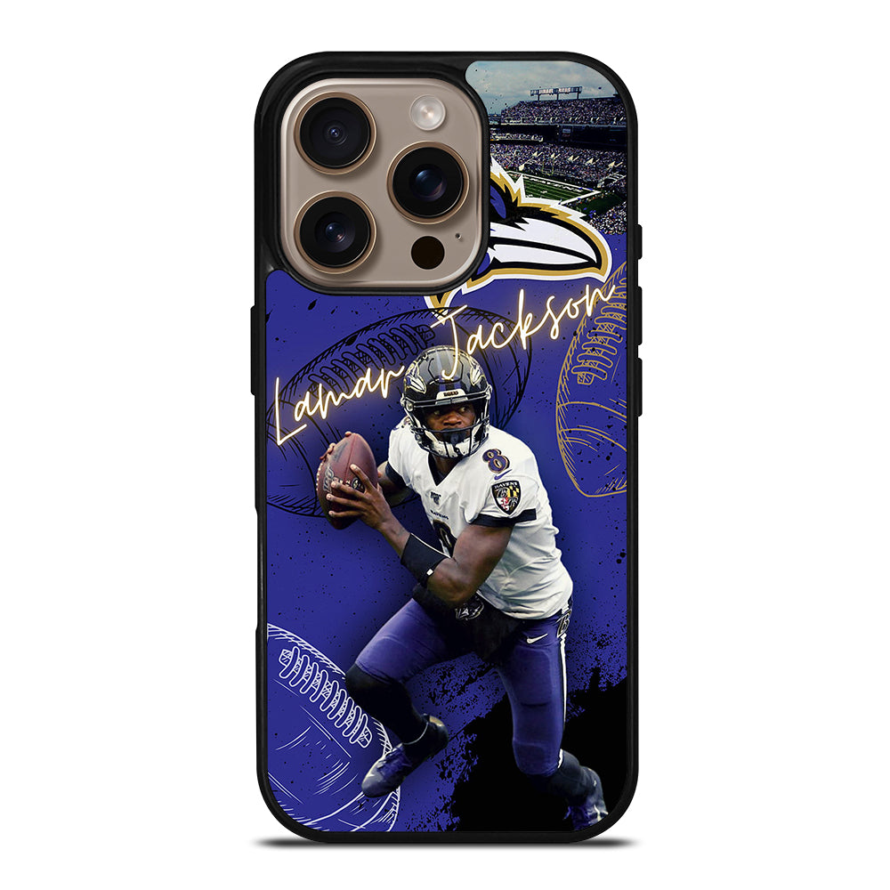 LAMAR JACKSON RAVENS FOOTBALL 3 iPhone 16 Pro Case Cover