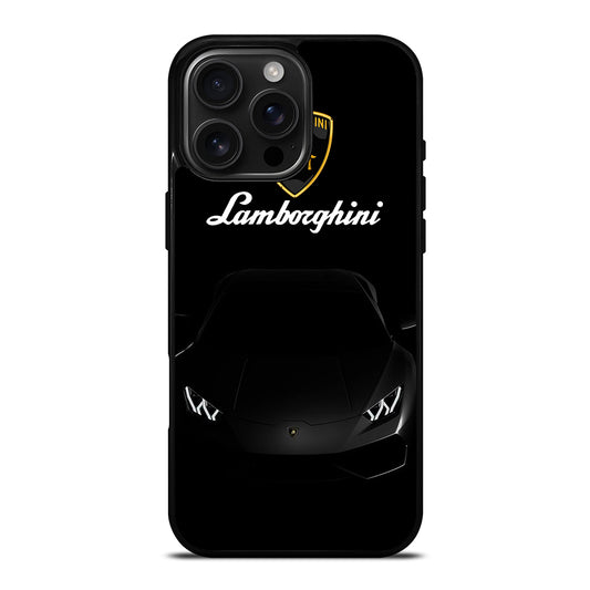 LAMBORGHINI BLACK CAR iPhone 16 Pro Max Case Cover