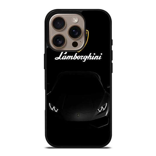 LAMBORGHINI BLACK CAR iPhone 16 Pro Case Cover