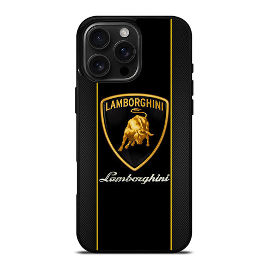 LAMBORGHINI CARBON LOGO iPhone 16 Pro Max Case Cover