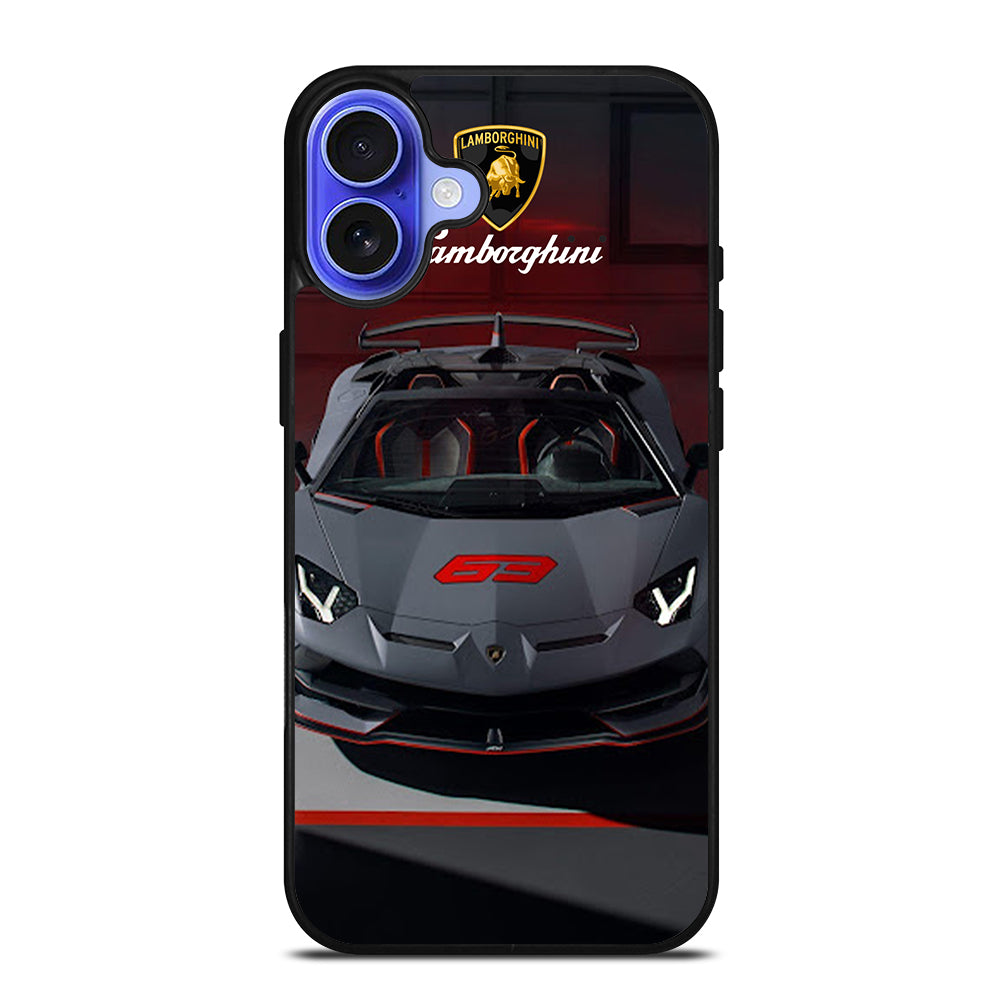 LAMBORGHINI GREY CAR iPhone 16 Case Cover