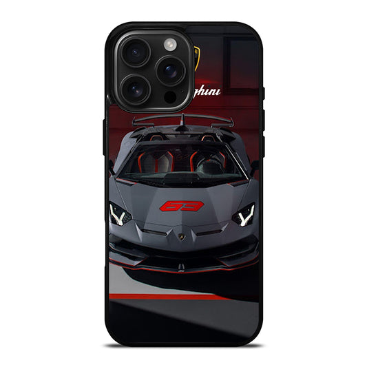 LAMBORGHINI GREY CAR iPhone 16 Pro Max Case Cover