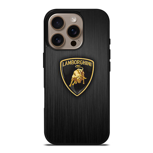 LAMBORGHINI METAL LOGO iPhone 16 Pro Case Cover