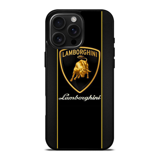 LAMBORGHINI STRIPE BLACK iPhone 16 Pro Max Case Cover