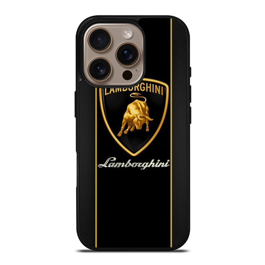 LAMBORGHINI STRIPE BLACK iPhone 16 Pro Case Cover