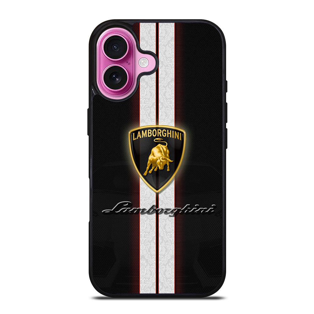 LAMBORGHINI STRIPE LOGO iPhone 16 Plus Case Cover