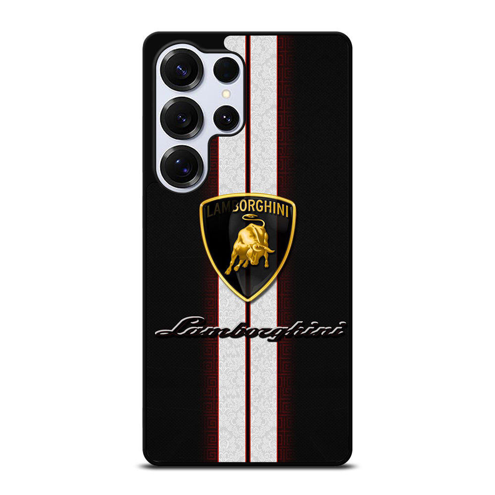 LAMBORGHINI WHITE STRIPE LOGO Samsung Galaxy S25 Ultra Case Cover
