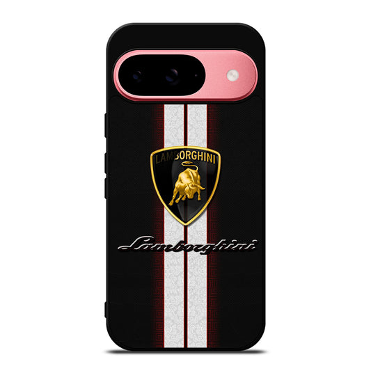 LAMBORGHINI WHITE STRIPE LOGO Google Pixel 9 Case Cover