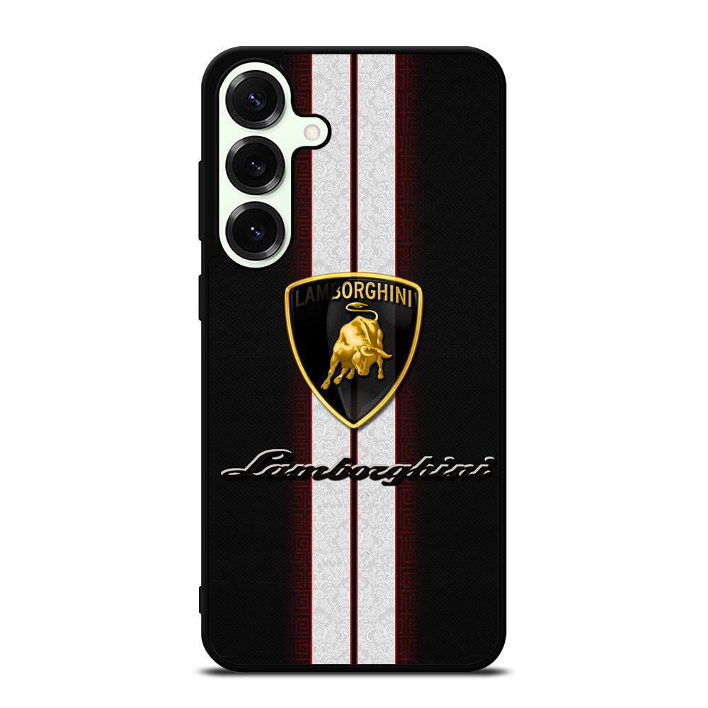 LAMBORGHINI WHITE STRIPE LOGO Samsung Galaxy S25 Plus Case Cover