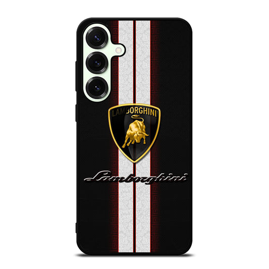 LAMBORGHINI WHITE STRIPE LOGO Samsung Galaxy S25 Plus Case Cover