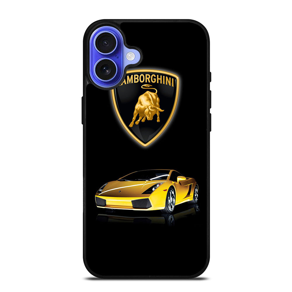 LAMBORGHINI YELLOW CAR LOGO iPhone 16 Case Cover