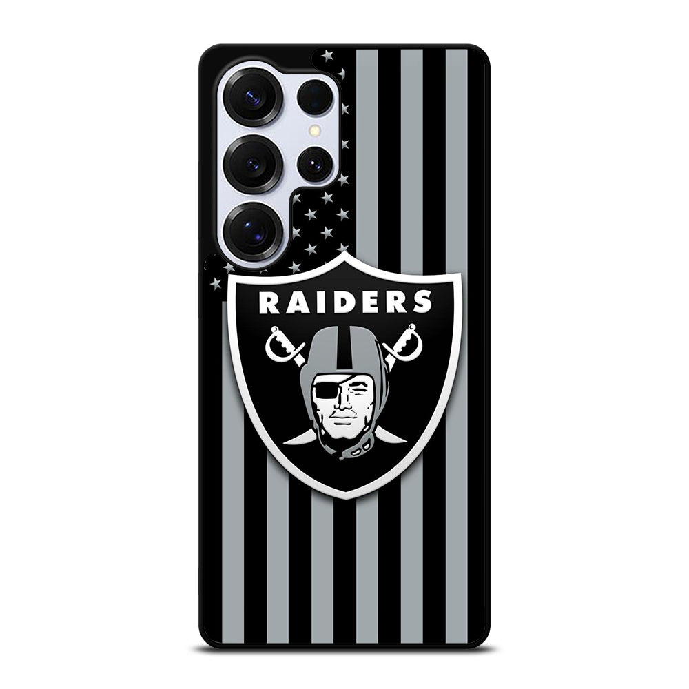 LAS VEGAS RAIDERS AMERICAN FLAG LOGO Samsung Galaxy S25 Ultra Case Cover