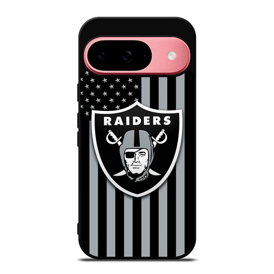 LAS VEGAS RAIDERS AMERICAN FLAG LOGO Google Pixel 9 Case Cover