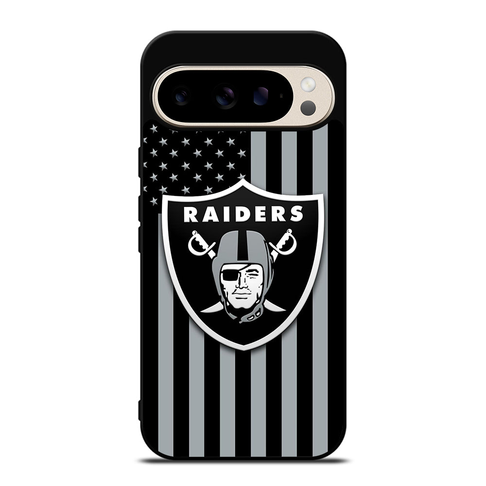 LAS VEGAS RAIDERS AMERICAN FLAG LOGO Google Pixel 9 Pro Case Cover