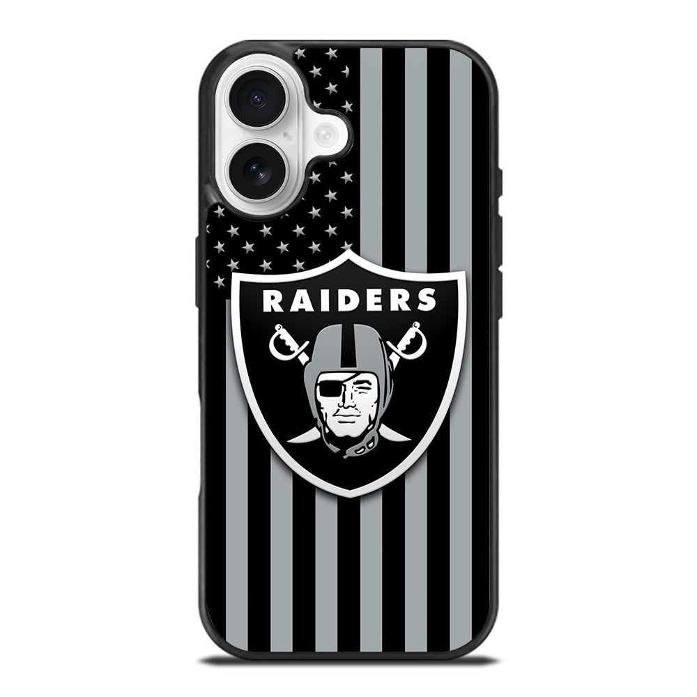 LAS VEGAS RAIDERS AMERICAN FLAG LOGO iPhone 17 Case Cover