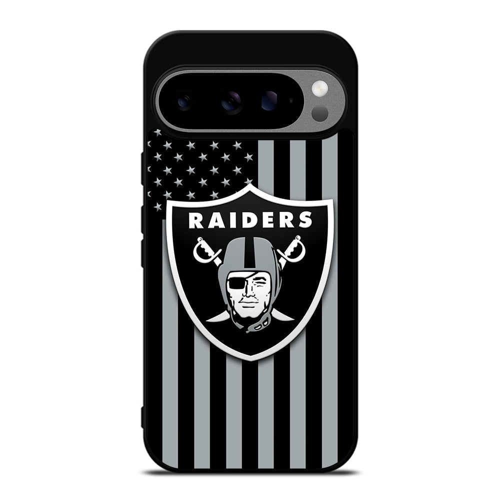 LAS VEGAS RAIDERS AMERICAN FLAG LOGO Google Pixel 9 Pro XL Case Cover