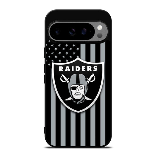 LAS VEGAS RAIDERS AMERICAN FLAG LOGO Google Pixel 9 Pro XL Case Cover