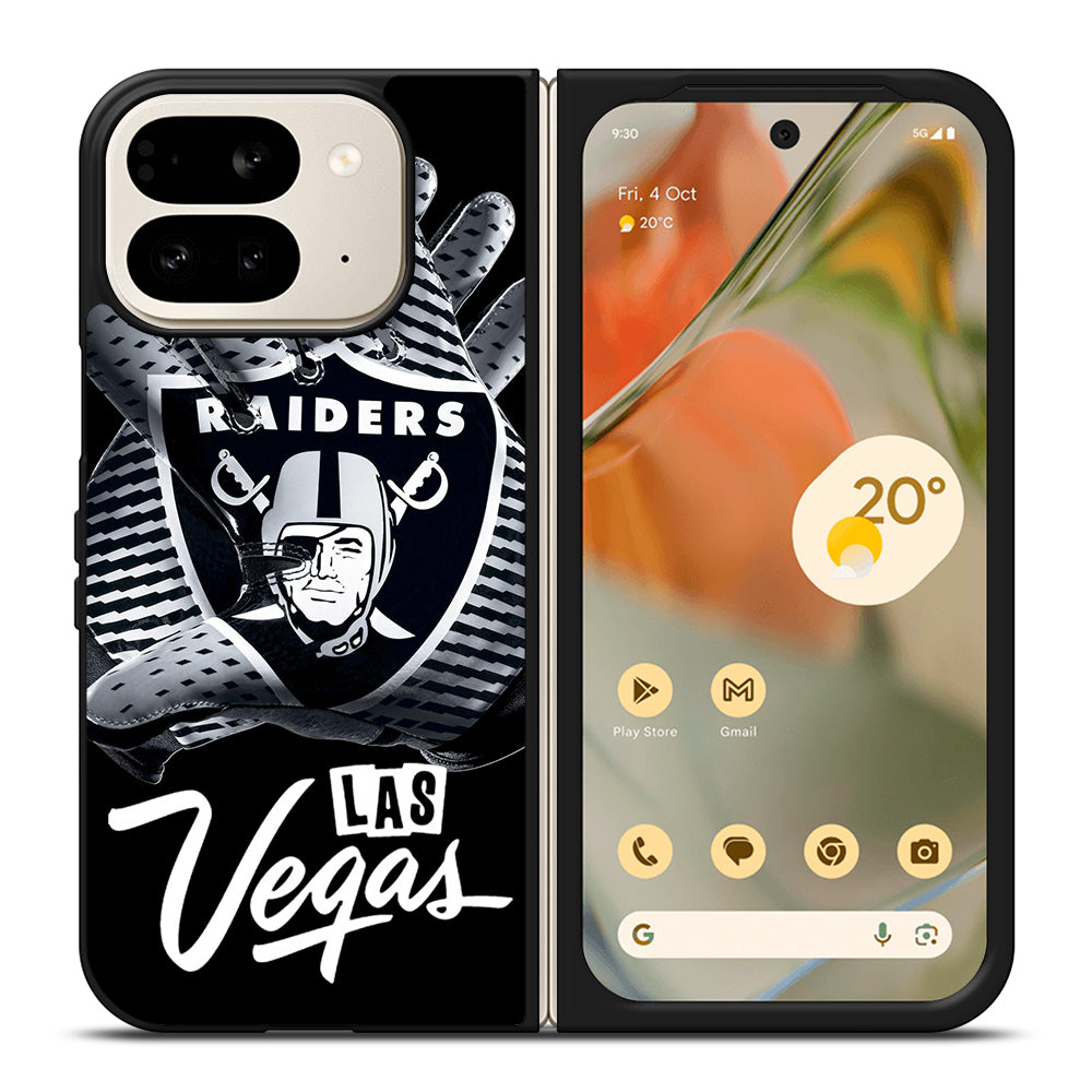 LAS VEGAS RAIDERS GLOVES Google Pixel 9 Pro Fold Case Cover