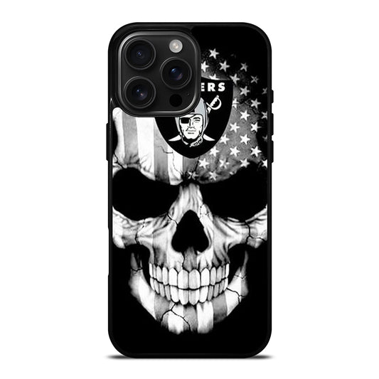 LAS VEGAS RAIDERS SKULL LOGO iPhone 16 Pro Max Case Cover