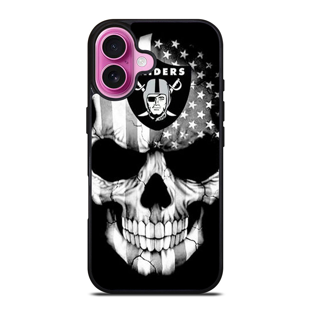 LAS VEGAS RAIDERS SKULL LOGO iPhone 16 Plus Case Cover