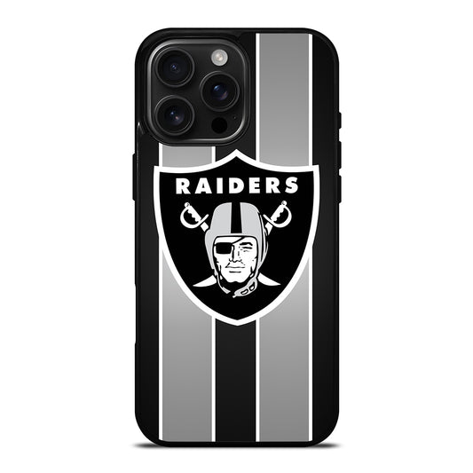 LAS VEGAS RAIDERS STRIPE iPhone 16 Pro Max Case Cover