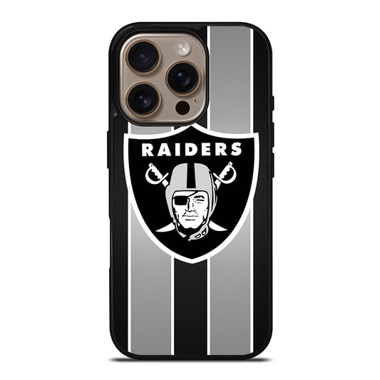 LAS VEGAS RAIDERS STRIPE iPhone 16 Pro Case Cover