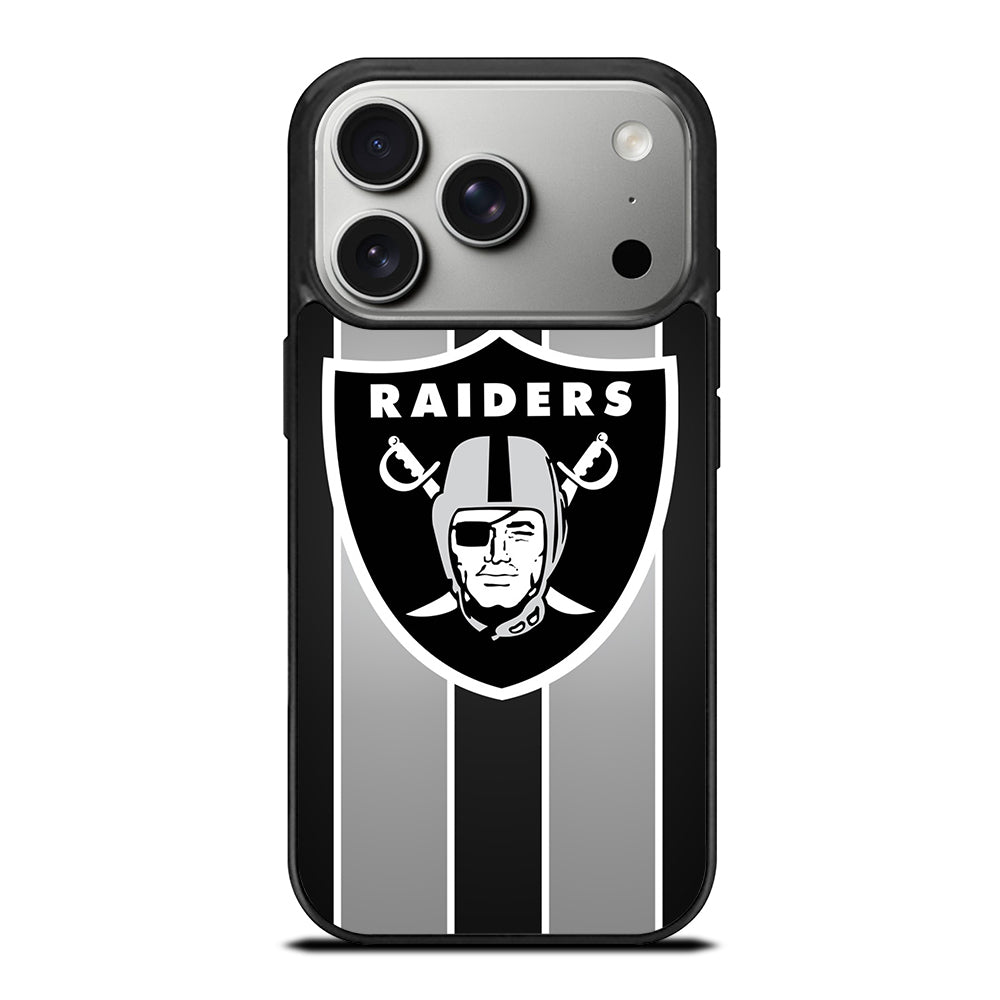 LAS VEGAS RAIDERS STRIPE iPhone 17 Pro Case Cover