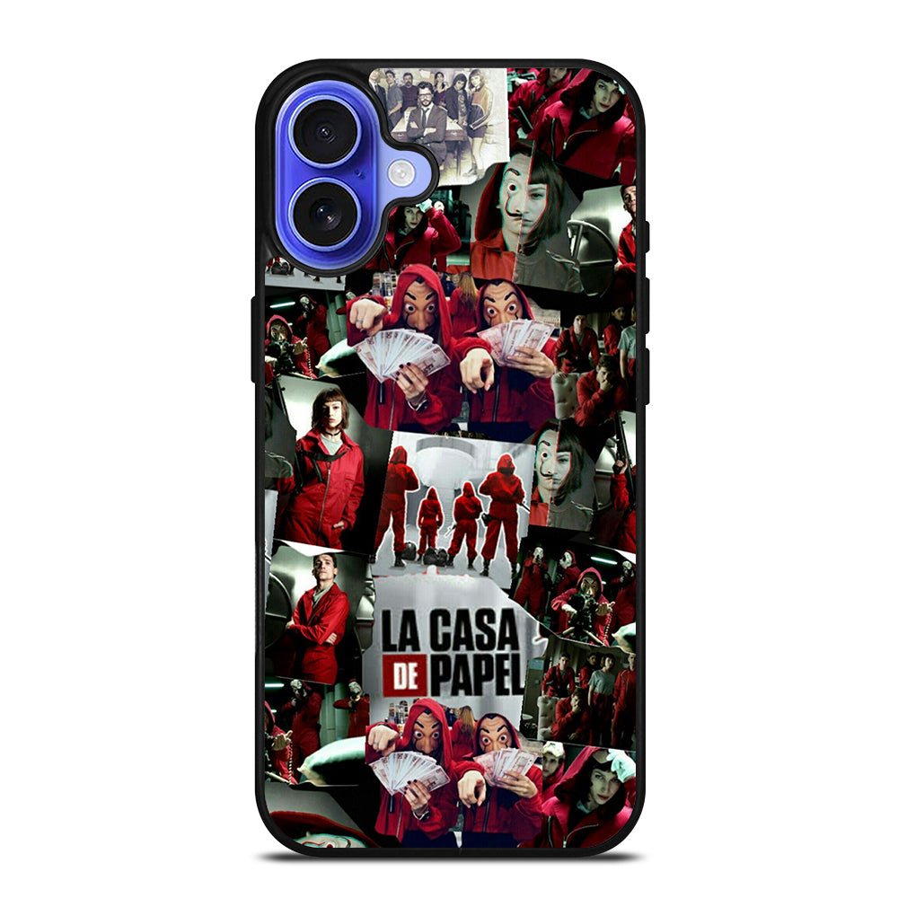 LA CASA DE PAPEL MONEY HEIST COLLAGE iPhone 16 Case Cover