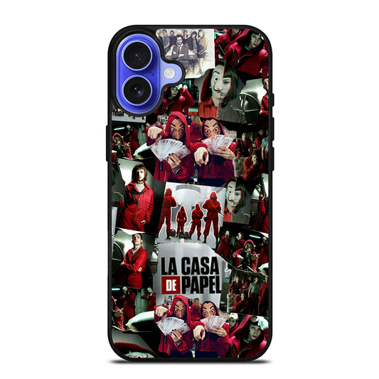 LA CASA DE PAPEL MONEY HEIST COLLAGE iPhone 16 Case Cover