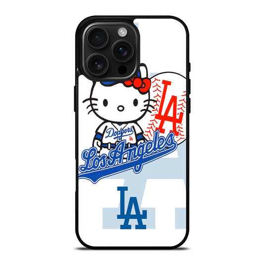 LA DODGERS HELLO KITTY MLB 1 iPhone 16 Pro Max Case Cover