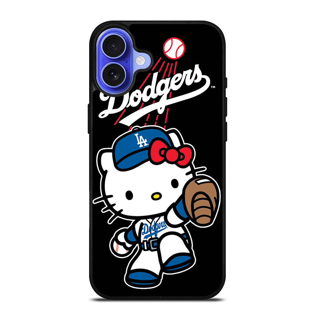 LA DODGERS HELLO KITTY MLB 2 iPhone 16 Case Cover