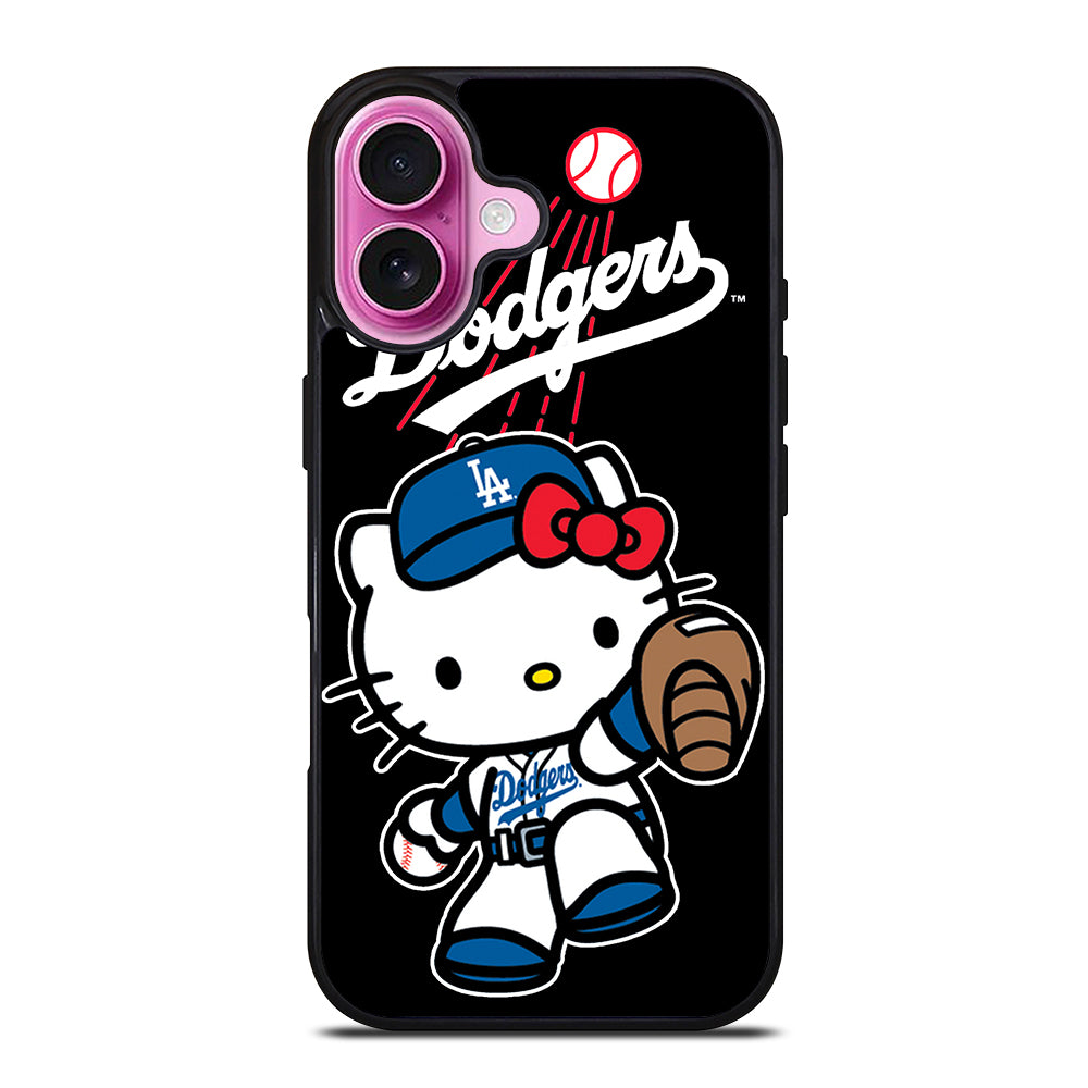 LA DODGERS HELLO KITTY MLB 2 iPhone 16 Plus Case Cover