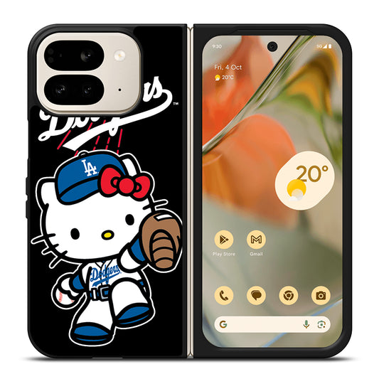 LA DODGERS HELLO KITTY MLB 2 Google Pixel 9 Pro Fold Case Cover