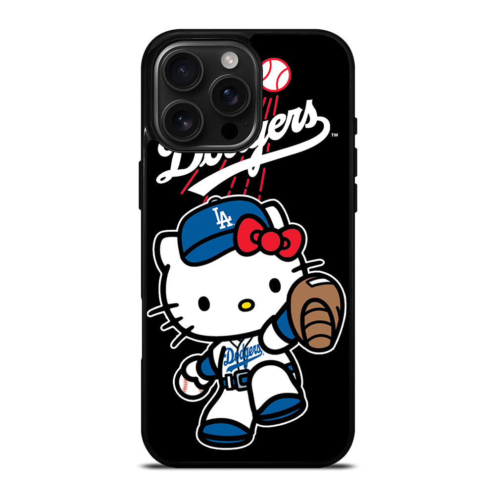 LA DODGERS HELLO KITTY MLB 2 iPhone 16 Pro Max Case Cover