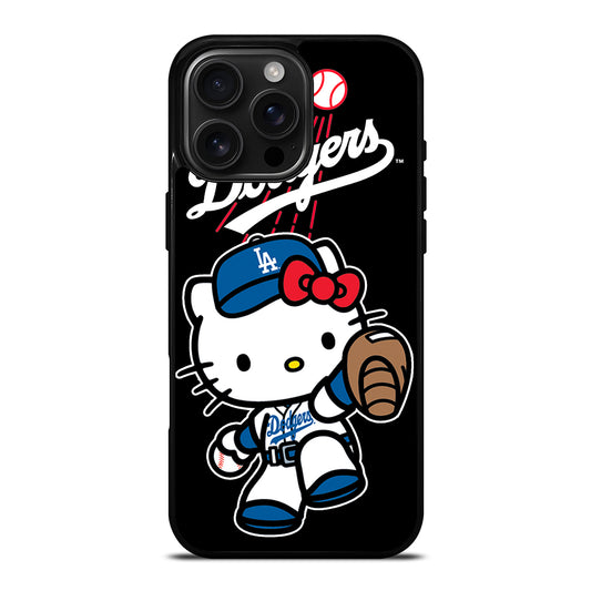 LA DODGERS HELLO KITTY MLB 2 iPhone 16 Pro Max Case Cover