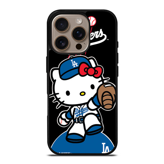 LA DODGERS HELLO KITTY MLB 3 iPhone 16 Pro Case Cover